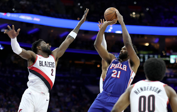 恩比德三節(jié)35+15+7+6帽 馬克西26+10 76人126-98送開拓者3連敗