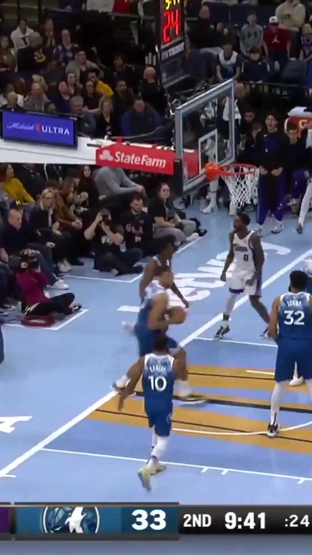 福克斯這么沖起來 李凱爾真是擋不住呀