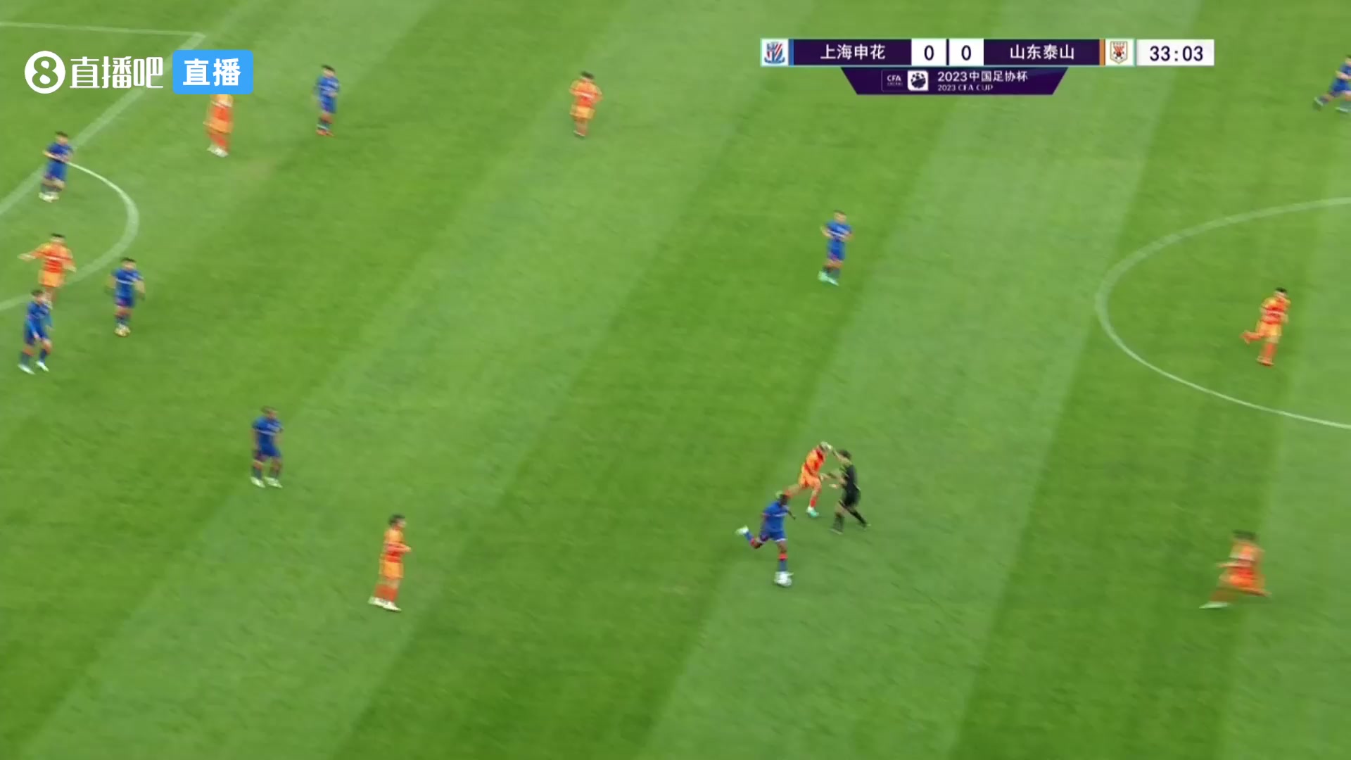 申花快速反擊！巴索戈連續(xù)內(nèi)切后打門被撲